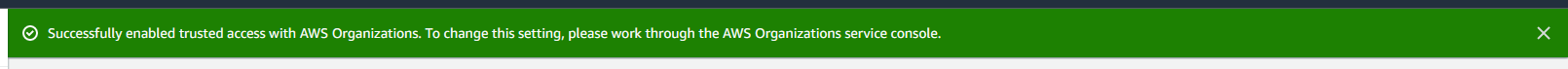 Screenshot after stacksets enabled